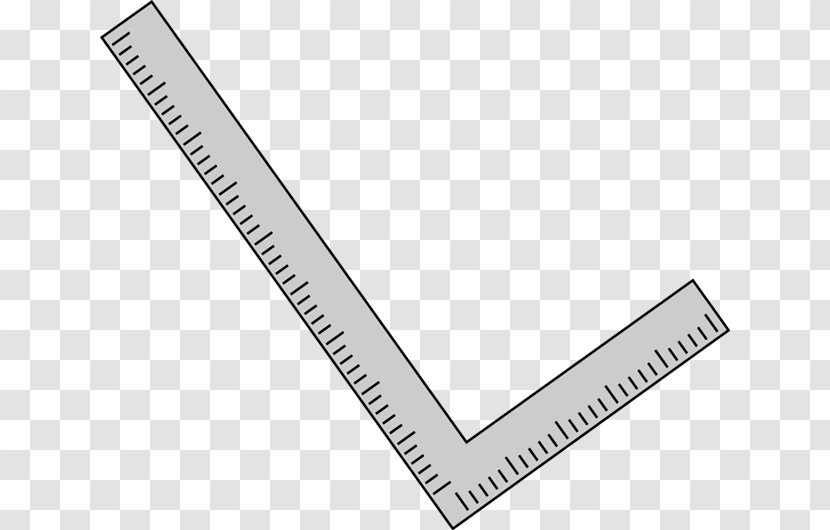 Ruler Steel Square Point - Text - Angle Transparent PNG