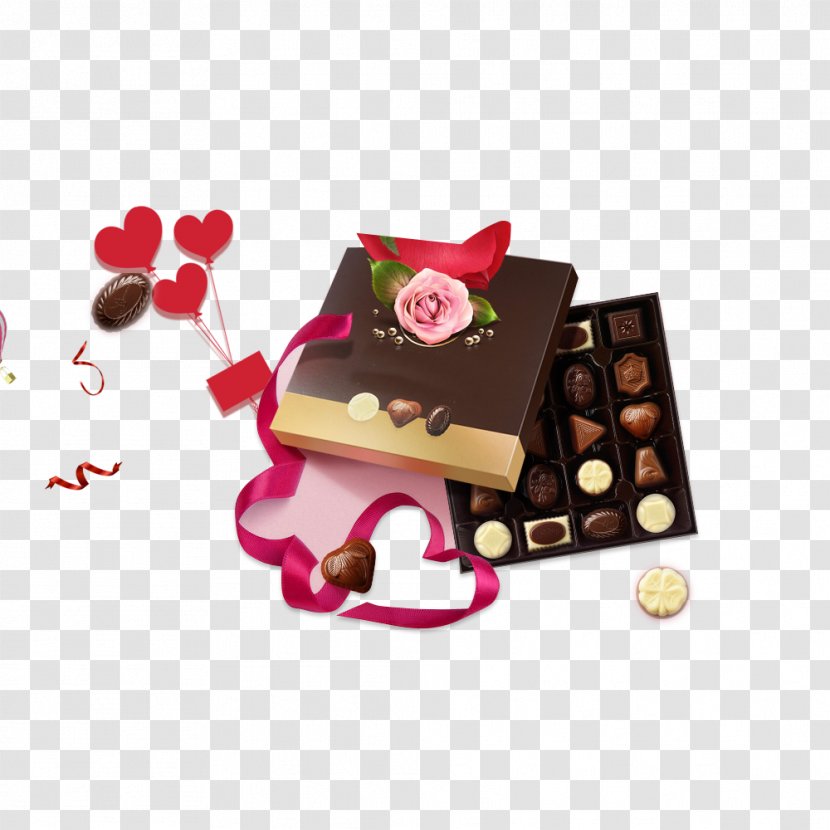 Bonbon Praline Chocolate Petit Four Valentine's Day - Valentine S - Poster Transparent PNG