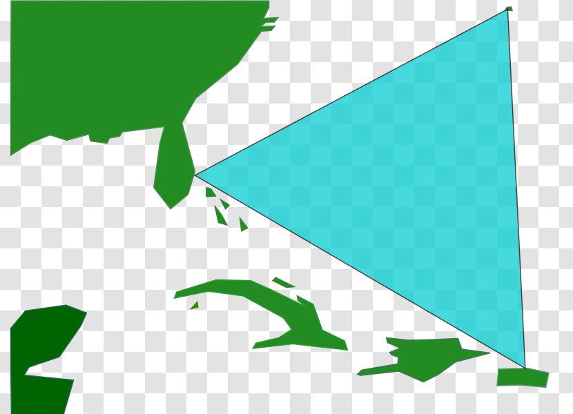 Bermuda Triangle Clip Art - Vector Map Transparent PNG