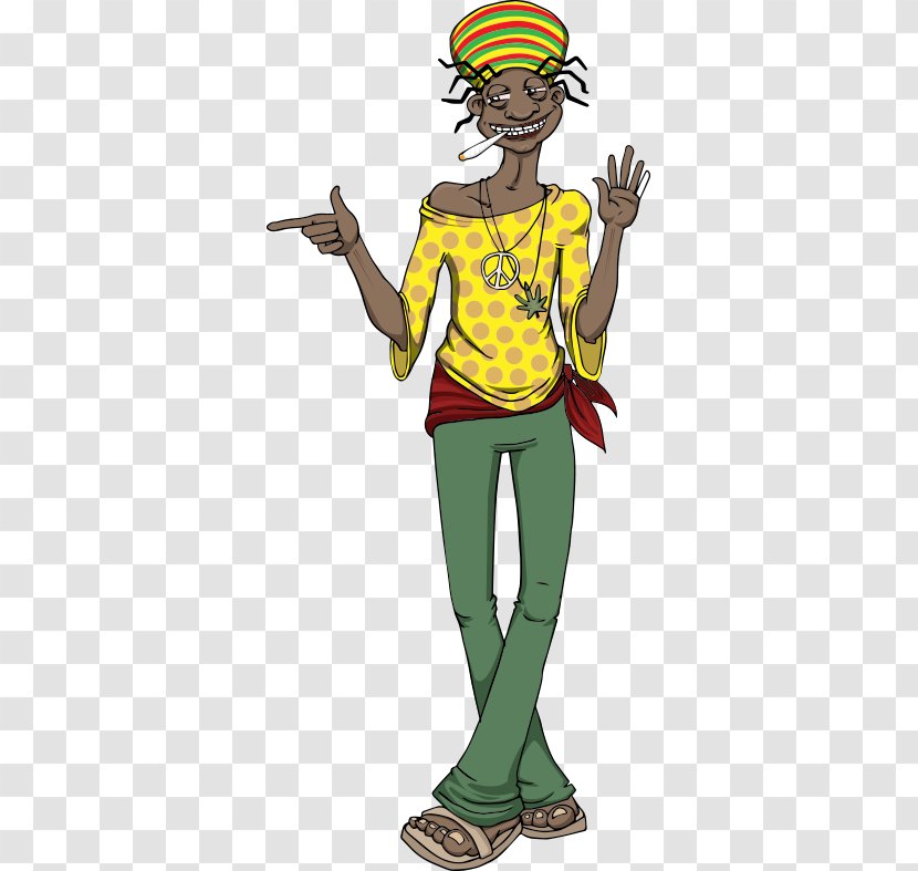 Rastafari Clip Art - Cartoon - Rastaman Transparent PNG