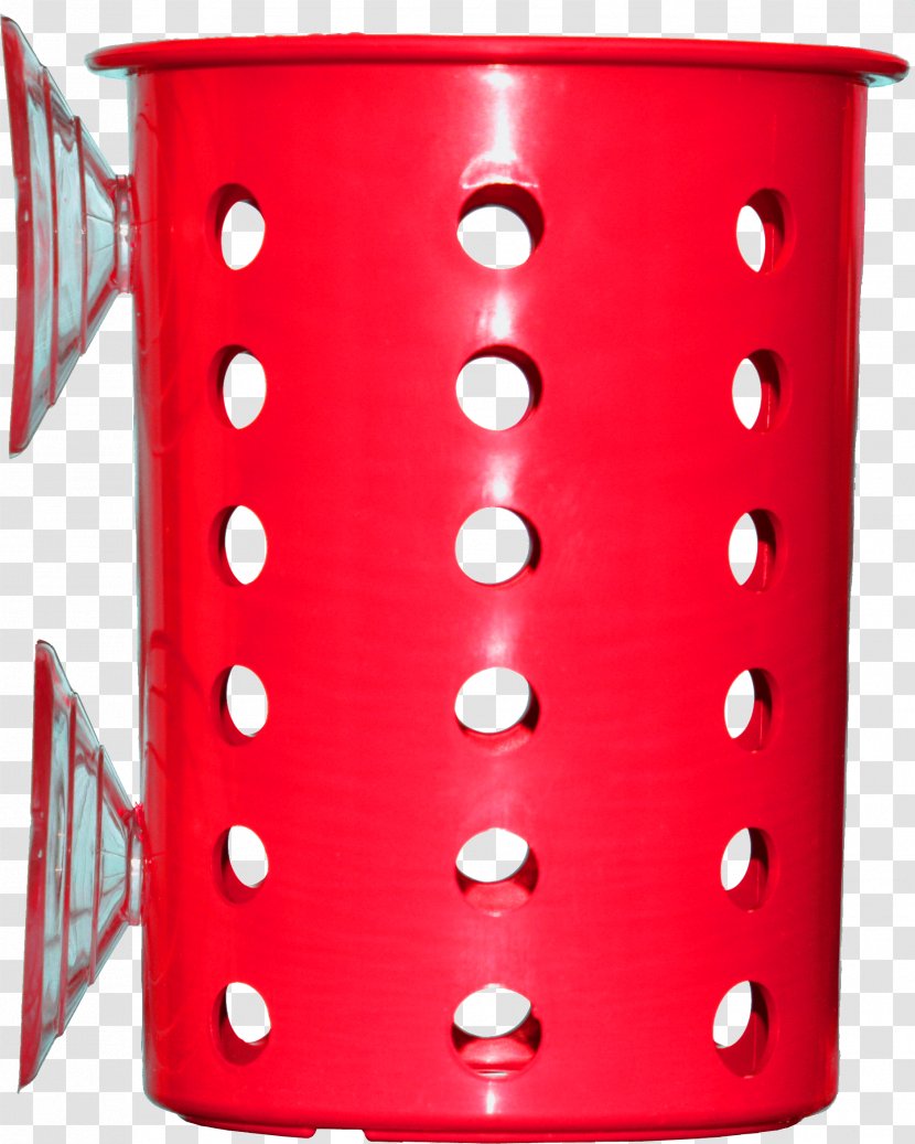 Red Plastic Suction Cup Mug Transparent PNG