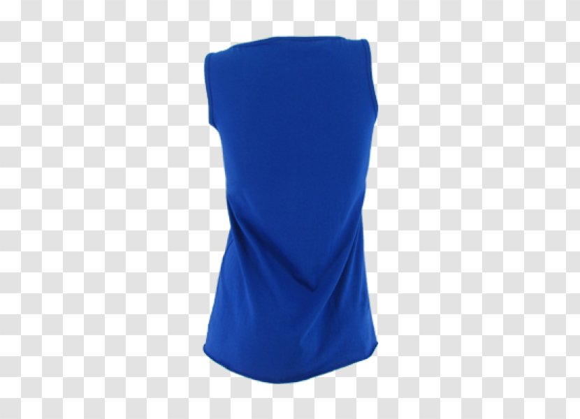 Cobalt Blue Shoulder Sleeve - Neck - Tshirt Design Transparent PNG