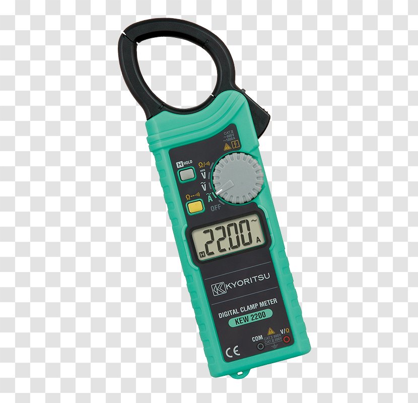 Current Clamp Digital Multimeter 共立電気計器 Electronics - Test Light - Electricité Transparent PNG