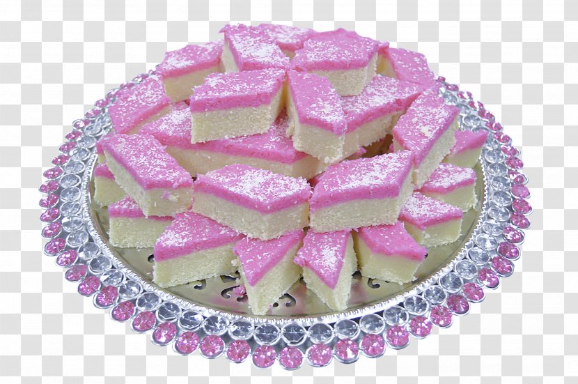 Frosting & Icing Petit Four Torte Indian Cuisine South Asian Sweets - Barfi Transparent PNG