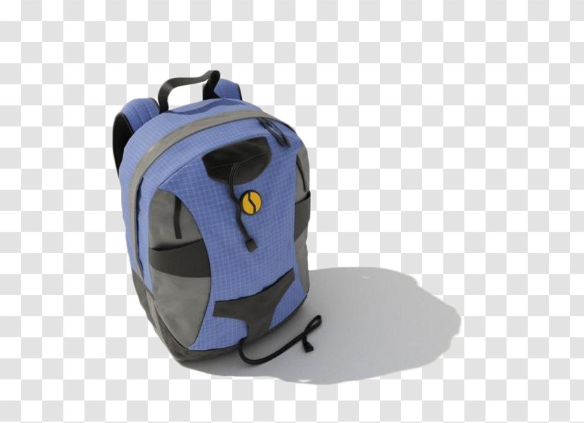 3D Computer Graphics Modeling Backpack Autodesk 3ds Max - Suitcase - Baggage Blue Model Transparent PNG