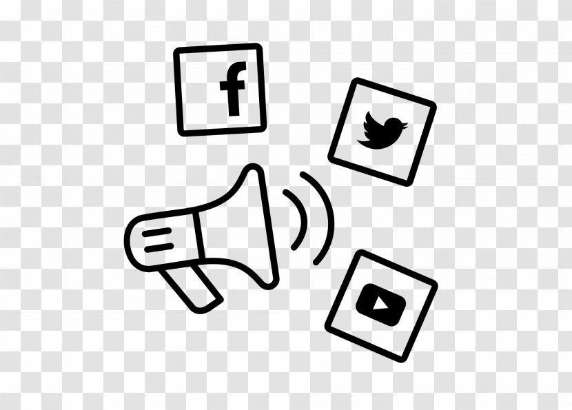 Social Media Marketing Digital Content - White - Icons Transparent PNG