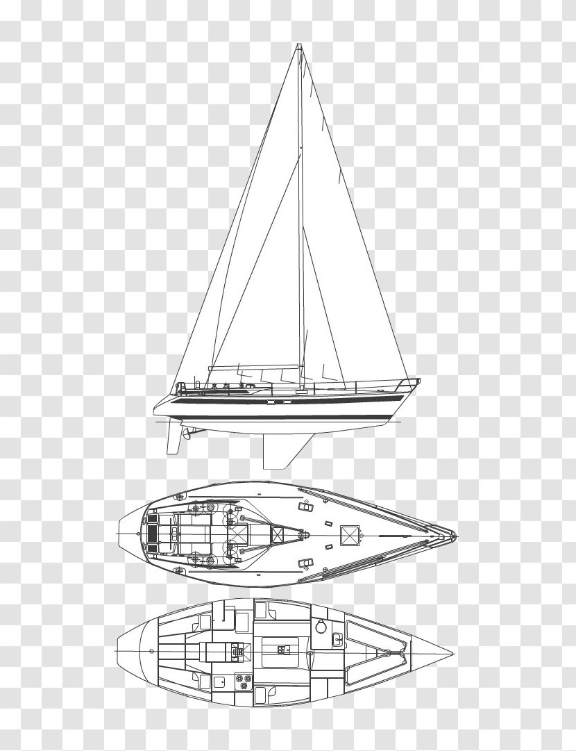 Sail Schooner Brigantine Caravel Dromon - Sailboat - Floating Island In A Box Transparent PNG