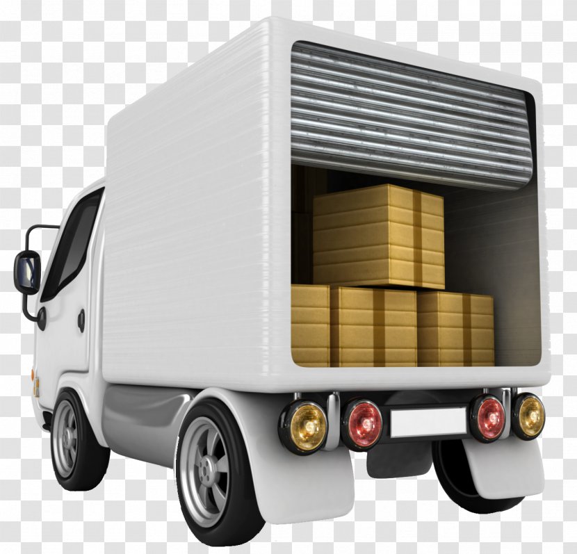 Van Package Delivery Truck Freight Transport - Compact Transparent PNG