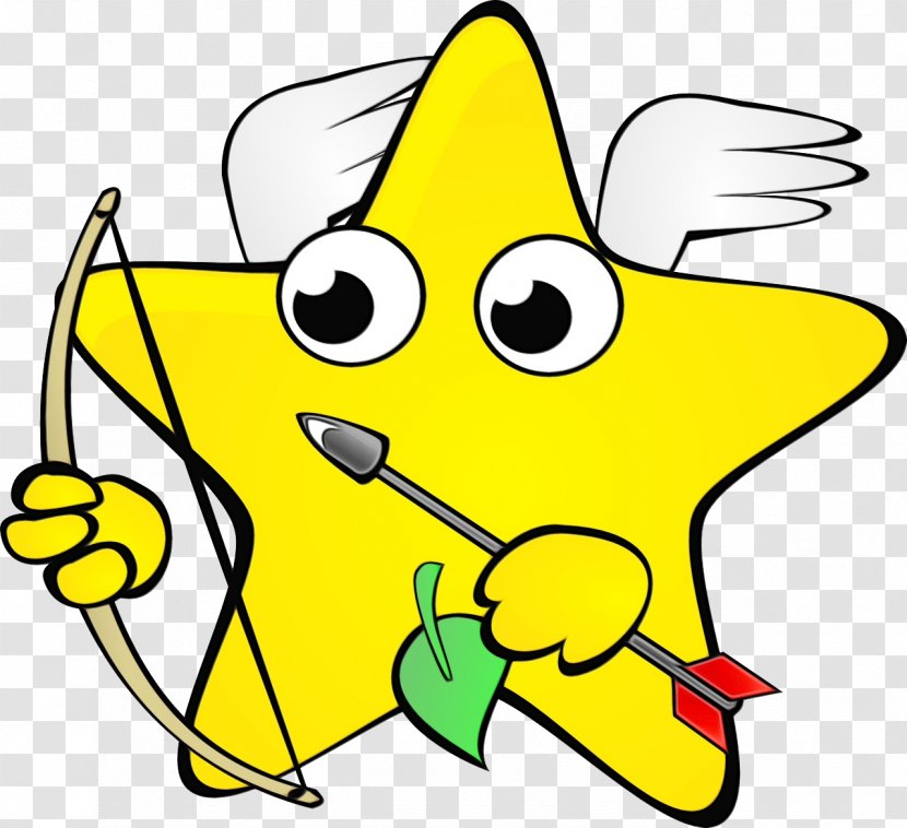 Yellow Cartoon Line Clip Art - Pleased Transparent PNG