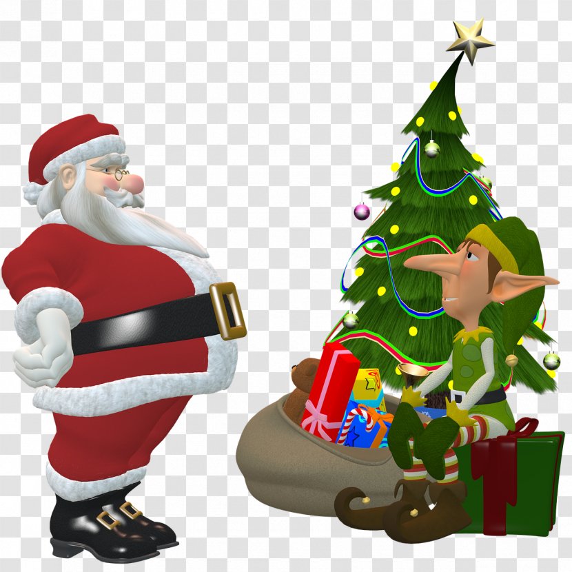 Santa Claus Mrs. Christmas Elf Transparent PNG