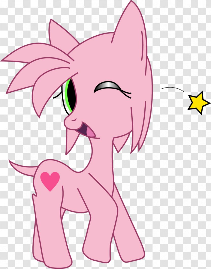 Pony Amy Rose Knuckles The Echidna Tails Horse - Watercolor Transparent PNG