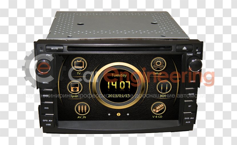 Multimedia AV Receiver Radio Amplifier Audio - Technology - Automobile Eng Imeg Transparent PNG