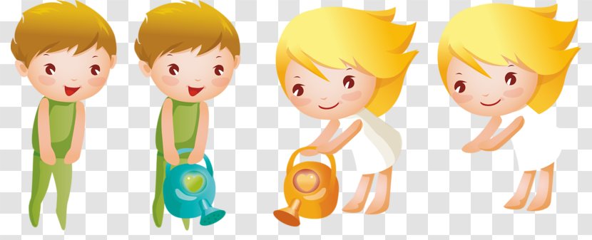 Child Illustration - Cartoon - Four Children Transparent PNG