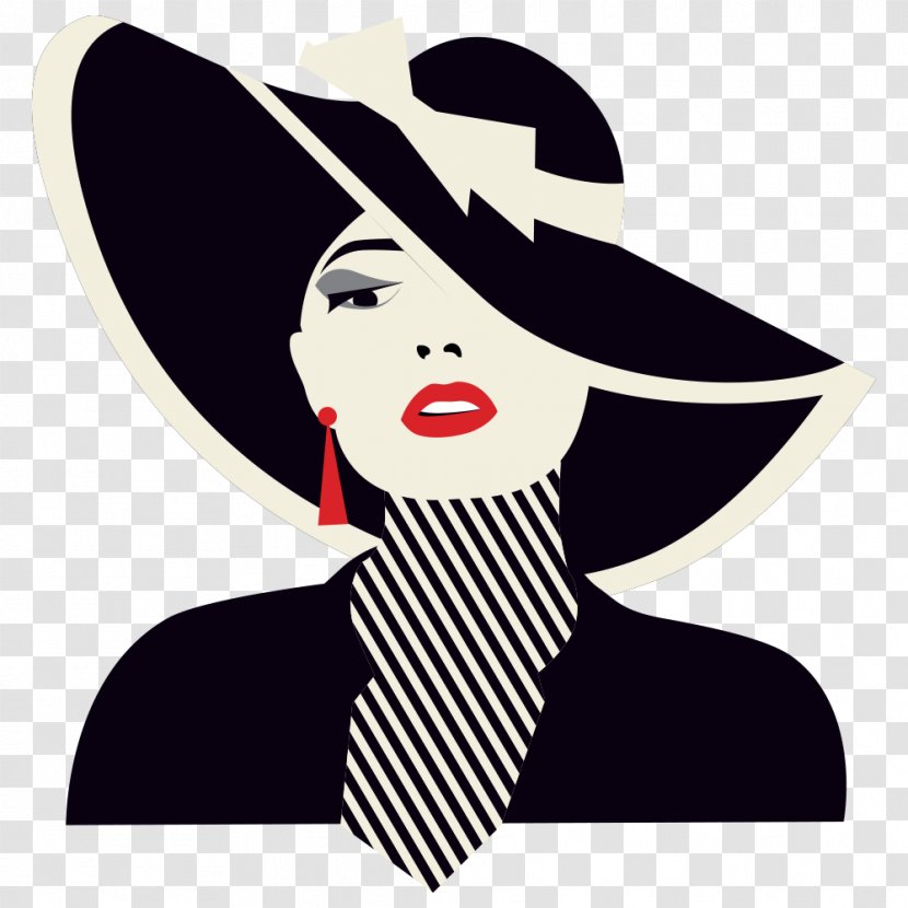 Fashion Design Model Web Banner - Hat Beauty Transparent PNG