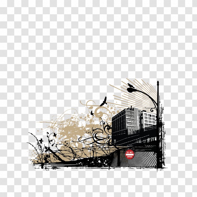 Barbed Wire - Forest City Buildings Transparent PNG