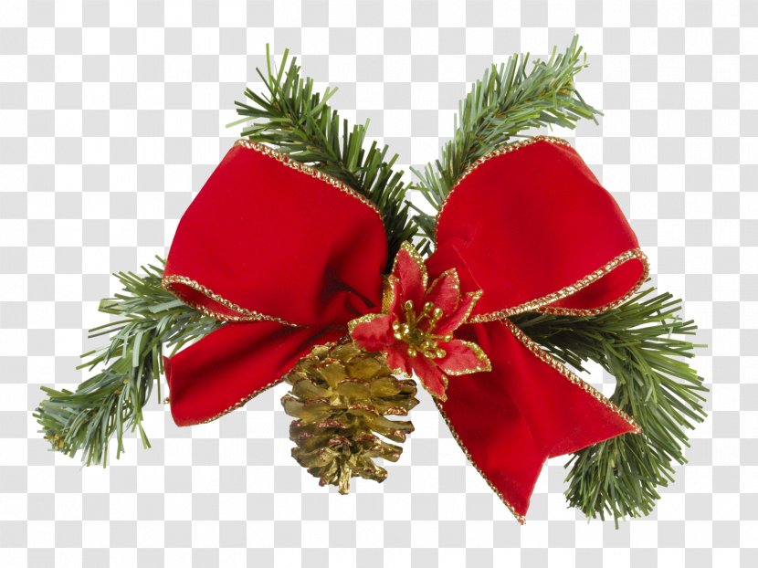 Christmas Tree Ribbon Decoration Ornament - Bowknot Transparent PNG