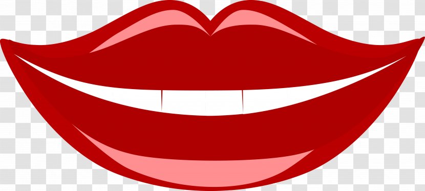 Mouth Clip Art - Silhouette - Valentines Day Element Transparent PNG