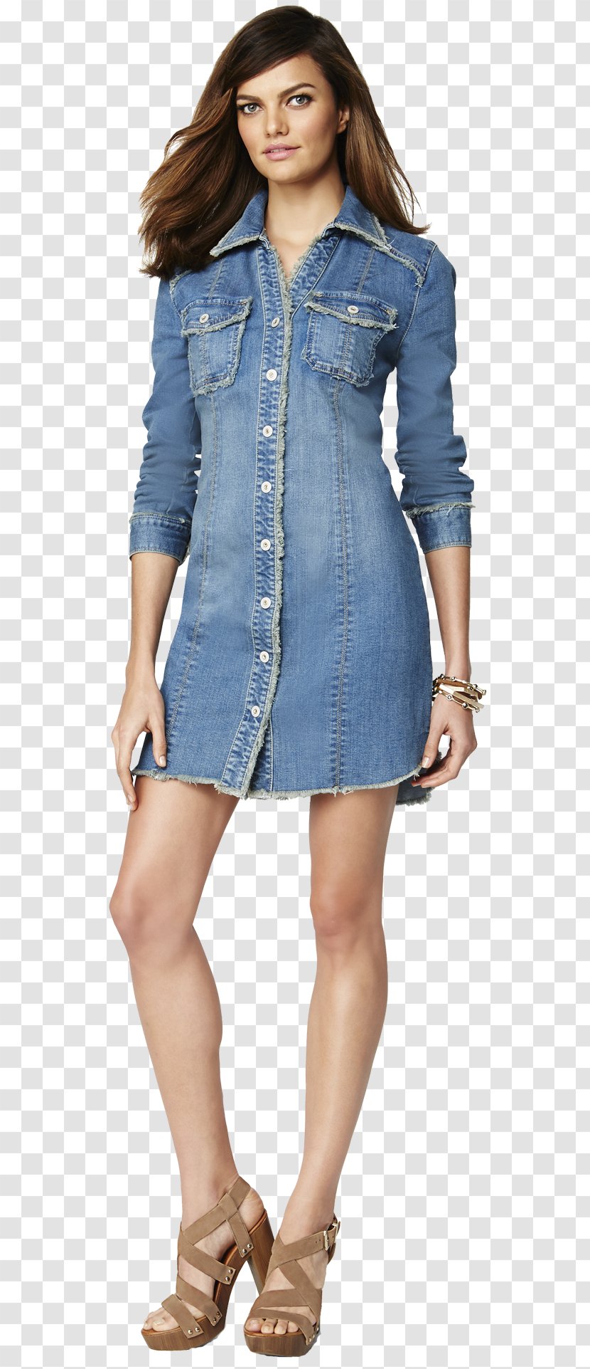 Denim Jeans Dress Casual Fashion - Frame - Fabric Transparent PNG