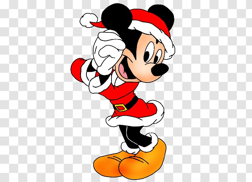 Minnie Mouse Mickey Santa Claus Daisy Duck Christmas - Tree - Cartoon Characters Transparent PNG