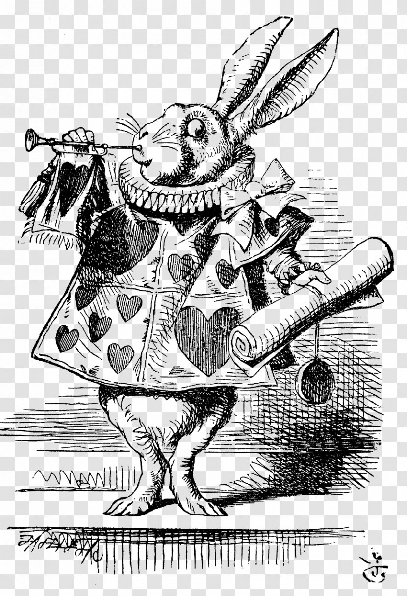 Alice's Adventures In Wonderland White Rabbit Illustrator - Fictional Character - Alice Disney Transparent PNG