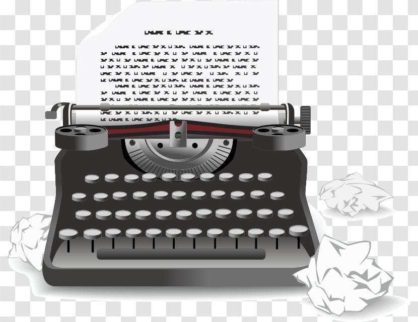 Typewriter Paper Clip Art - Brand - Royaltyfree Transparent PNG