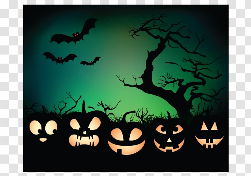 Halloween - Tree - Night Transparent PNG