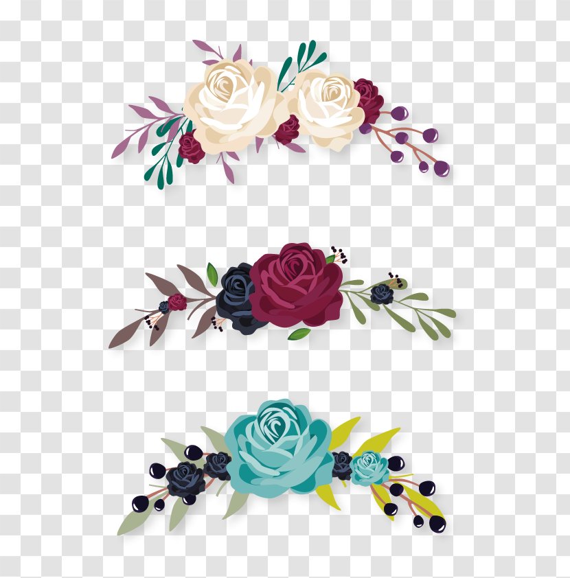 Flower Euclidean Vector Clip Art - Rose Order - Flowers Decorative Labels Transparent PNG