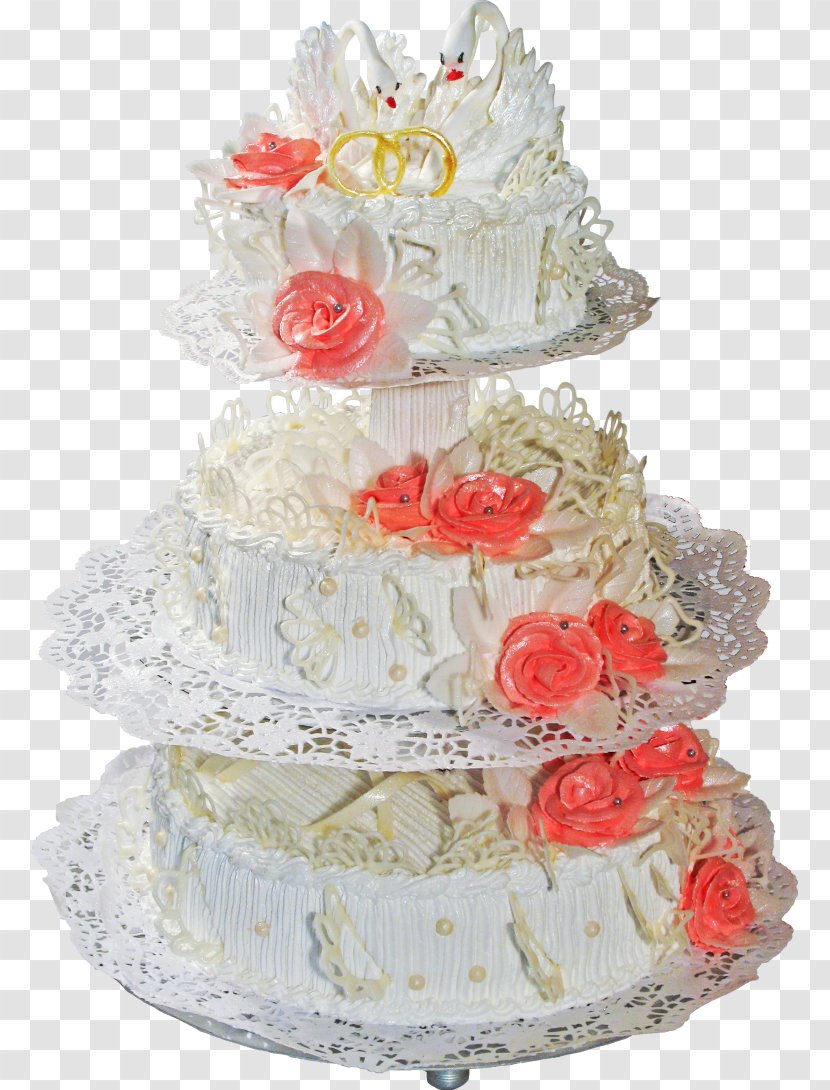 Wedding Cake Torte - Ice Cream Transparent PNG