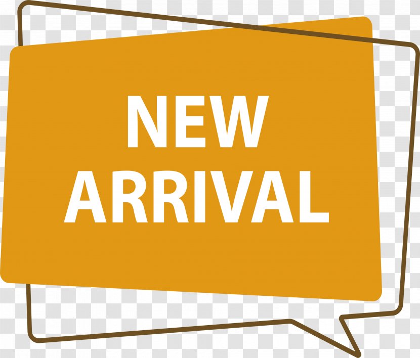 Royalty-free Sticker Illustration - Label - Yellow New Arrival Heading Box Transparent PNG