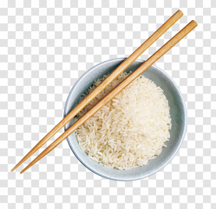 Chopsticks Cooked Rice Cuisine Jasmine - Steamed Transparent PNG