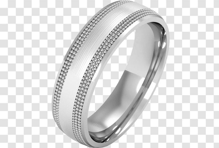 Wedding Ring Silver Gold - Platinum Transparent PNG
