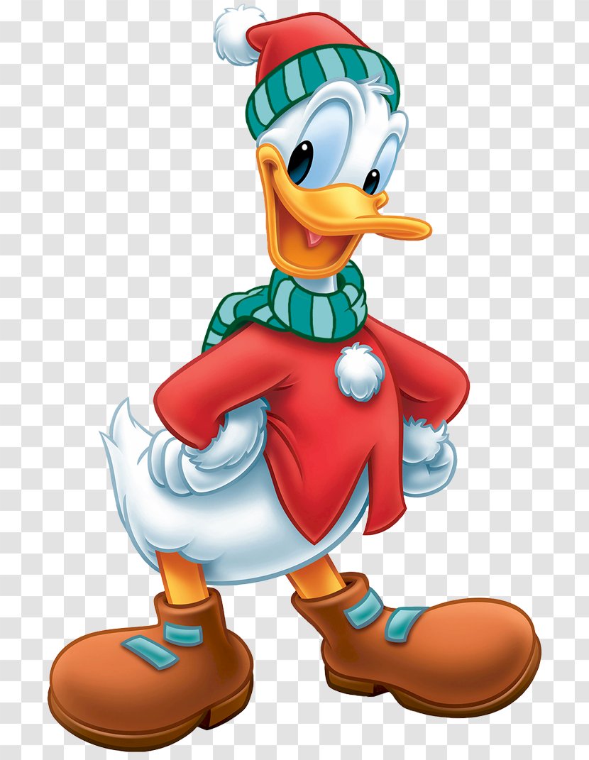 Donald Duck Daisy Minnie Mouse Mickey Goofy - Cartoon - Winter Transparent PNG