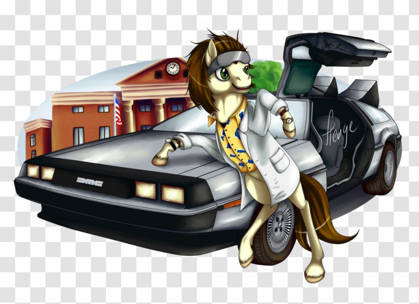 Dr. Emmett Brown Car DeLorean Time Machine DeviantArt Fan Art - Back To The Future - Dr Transparent PNG