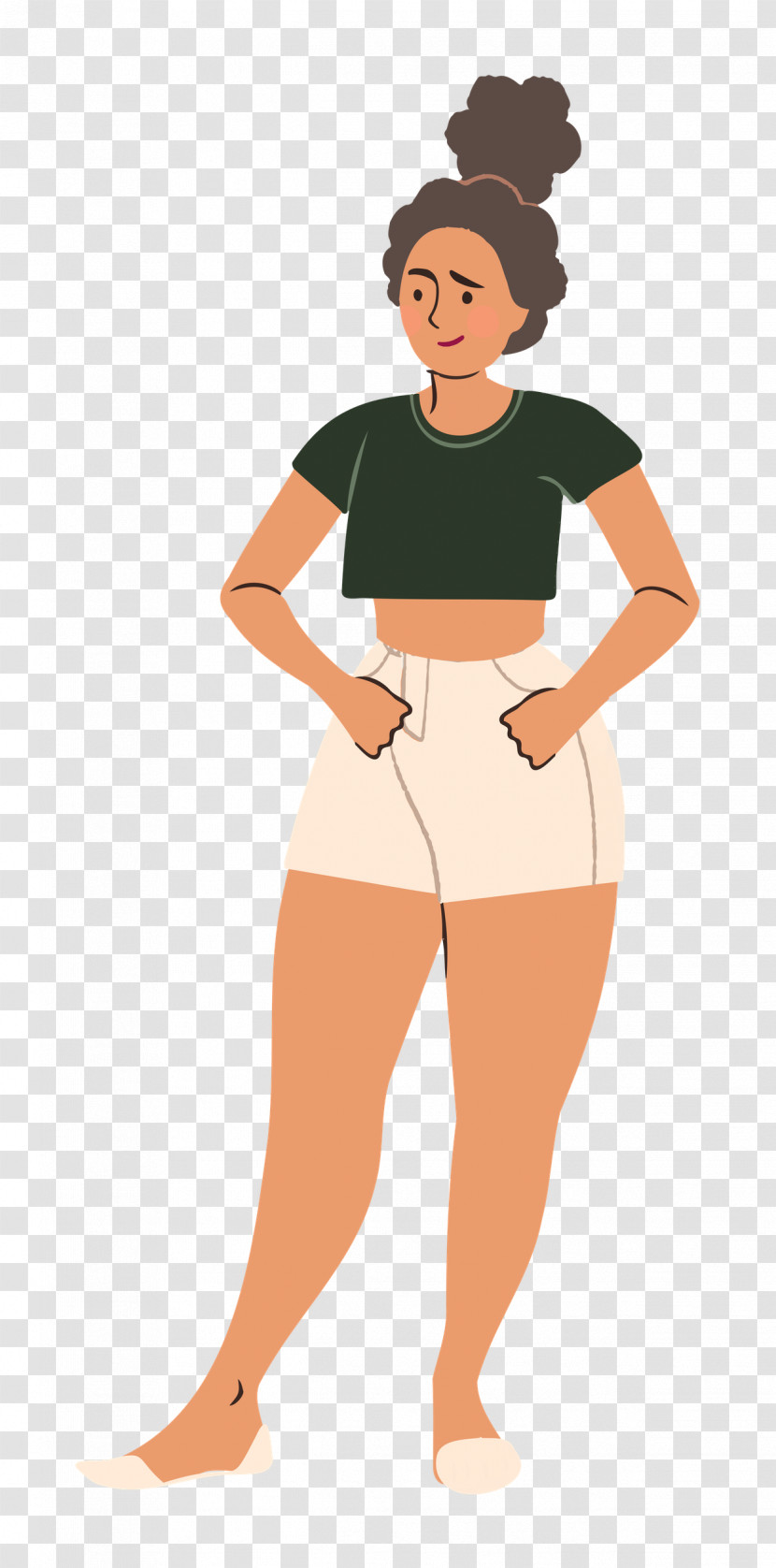 Standing Girl Woman Transparent PNG