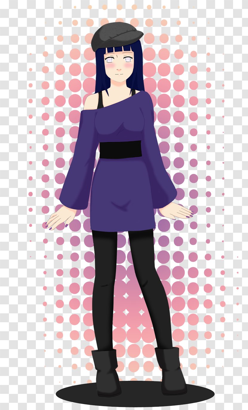 Hinata Hyuga Naruto Uzumaki Dress Clothing - Watercolor Transparent PNG