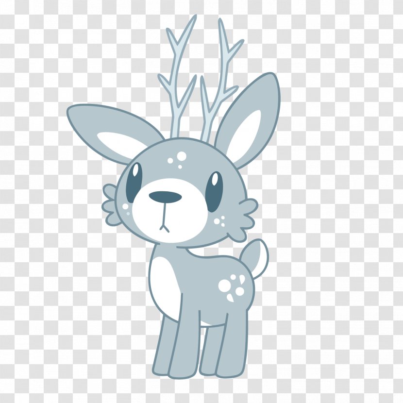 Vector Graphics Rabbit Clip Art Image - Mammal - Fallow Deer Transparent PNG