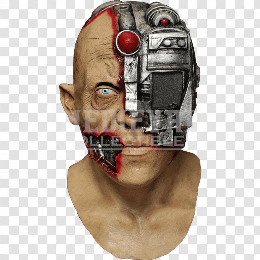 Terminator Cyborg Mask Halloween Costume Transparent PNG