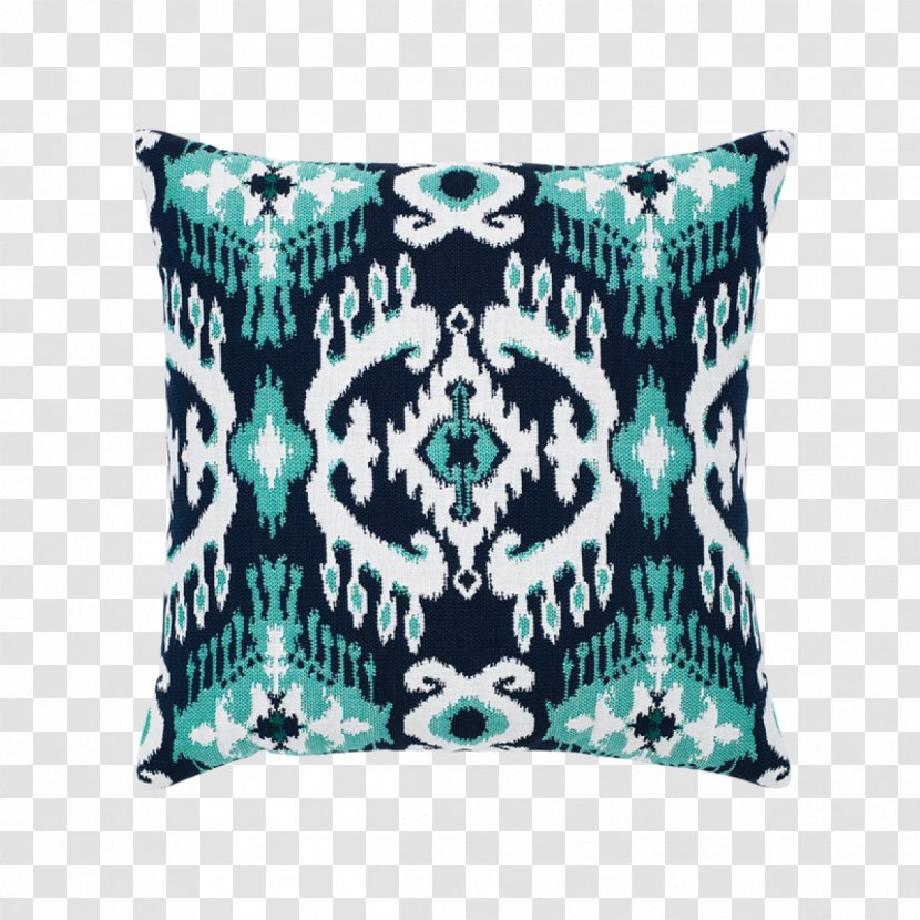 Throw Pillows Cushion Ikat Textile - Woven Fabric - Pillow Transparent PNG