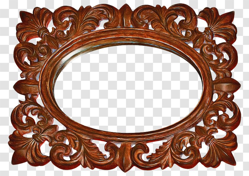 Background Design Frame - Mirror - Metal Oval Transparent PNG
