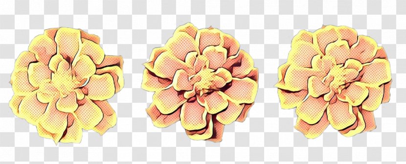 Flower Vintage - Yellow - Jewellery Transparent PNG