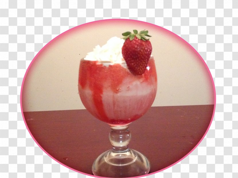 Sundae Ice Cream Juice Milkshake - Strawberries Transparent PNG