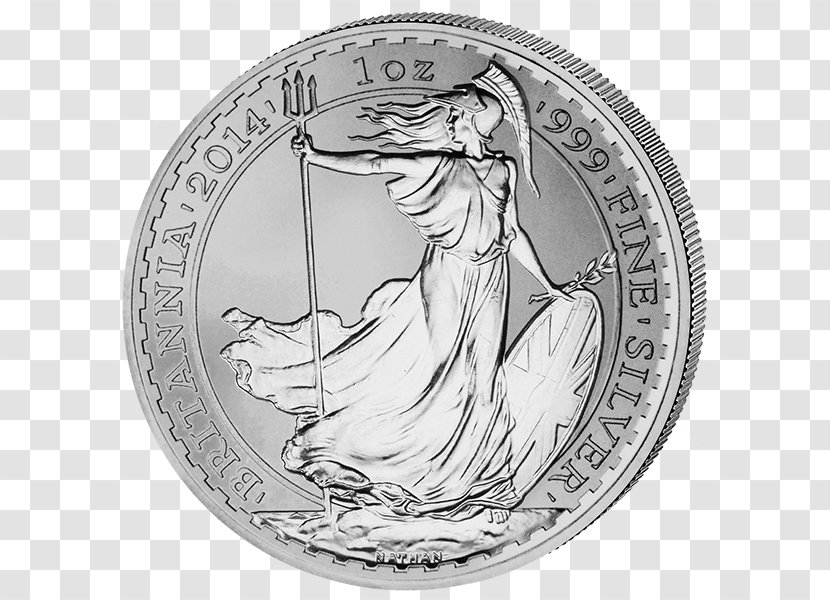 Bullion Coin Silver Royal Canadian Mint - Black And White Transparent PNG