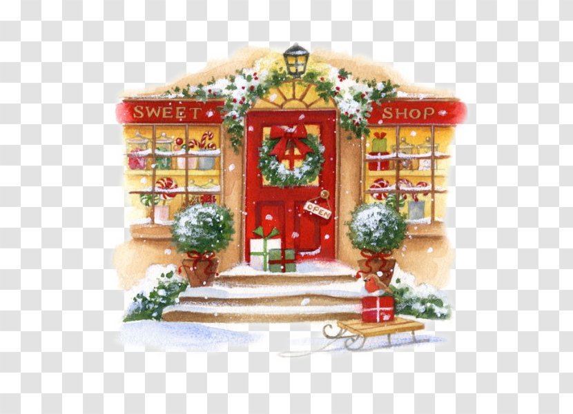Christmas Decoration New Year Gift - Card - House Material Transparent PNG