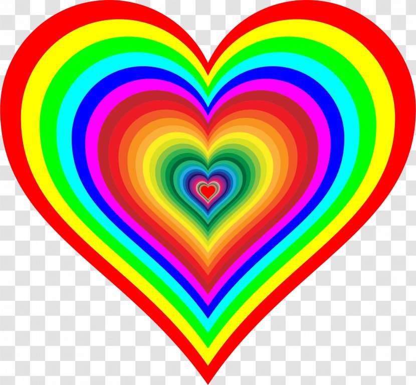 Rainbow Flag Heart Color Clip Art - Tree Transparent PNG