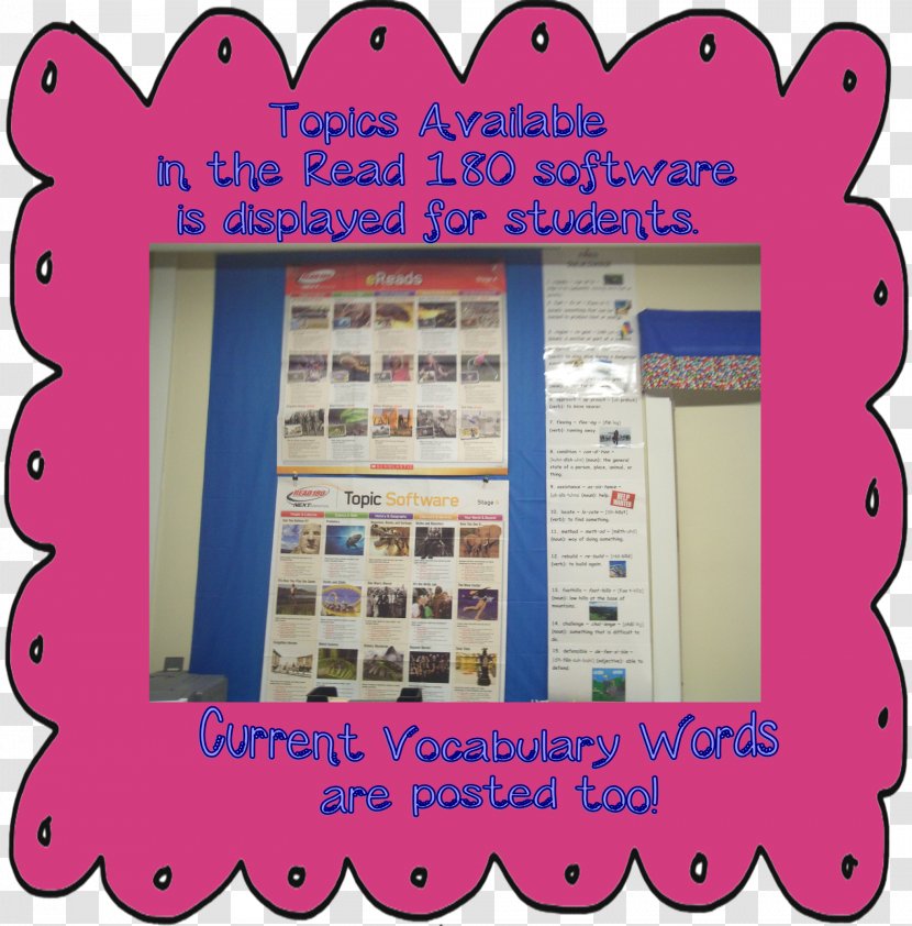 Product READ 180 Pattern TeachersPayTeachers Picture Frames - Pink - Interactive Writing Notebooks Ideas Transparent PNG