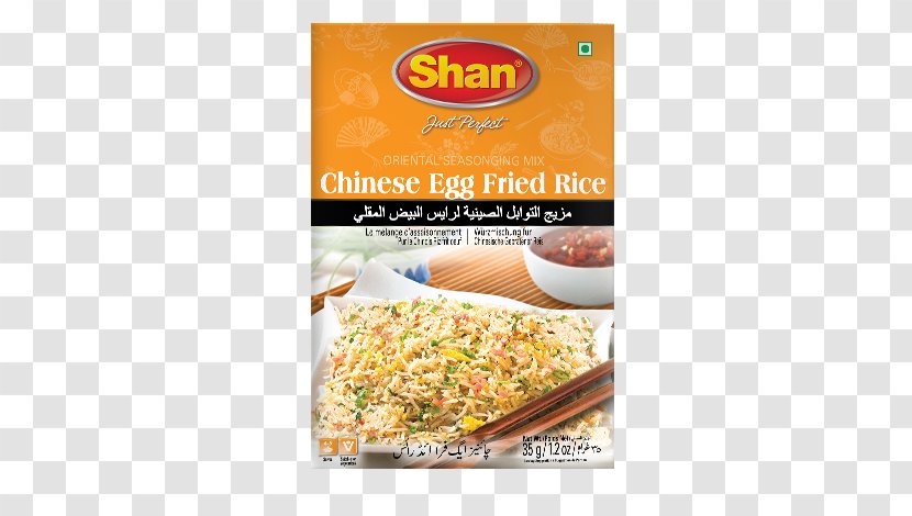 Vegetarian Cuisine Indian Chinese Fried Rice Chow Mein - Spice Mix Transparent PNG