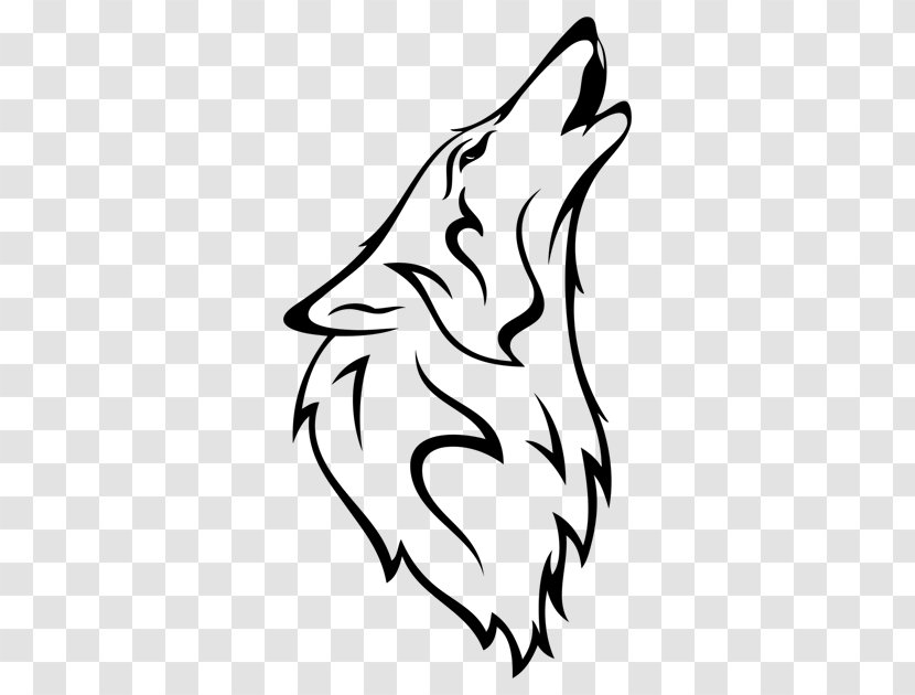 Gray Wolf Coyote Silhouette Drawing Transparent PNG