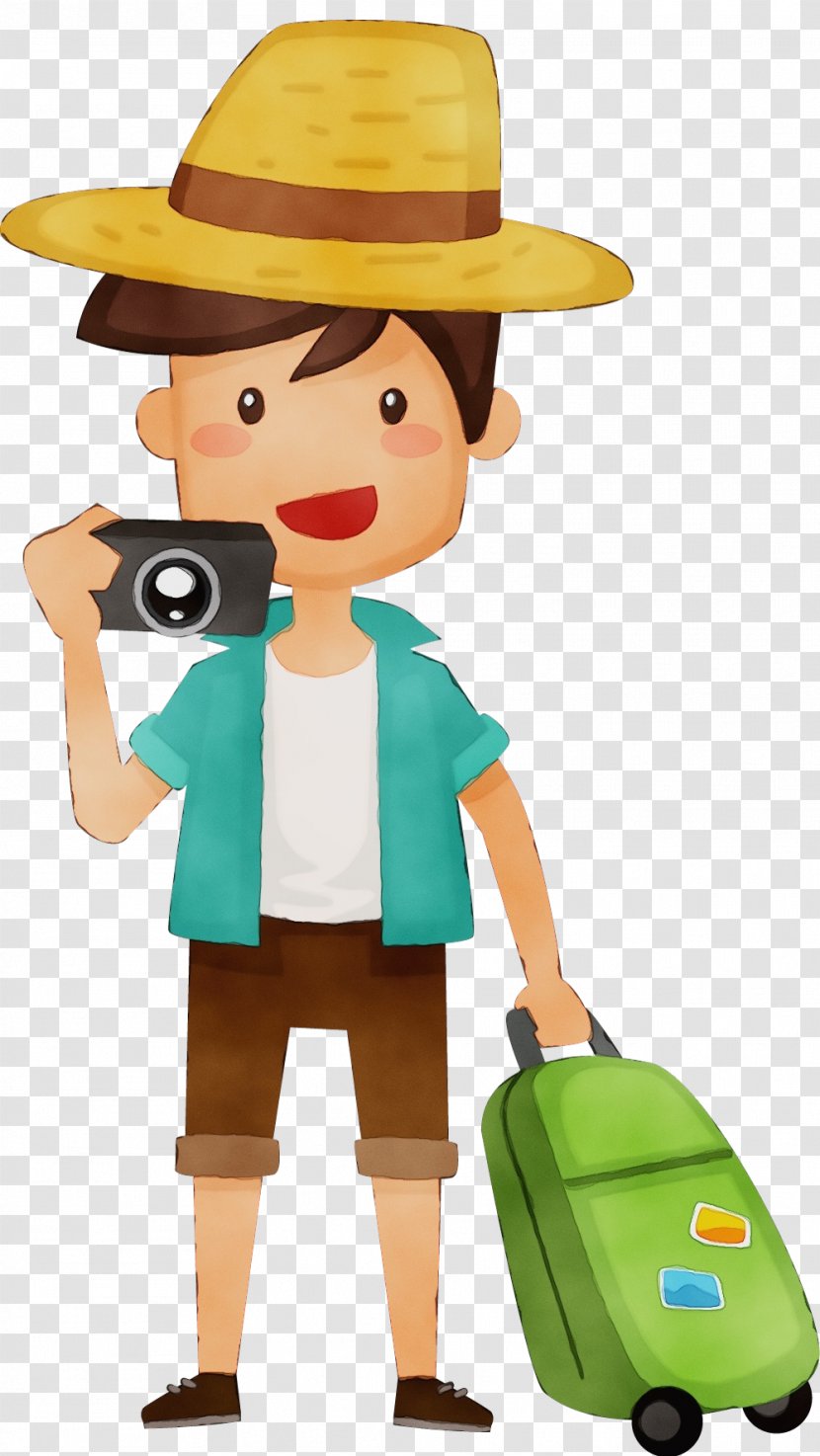 Travel Tourist - Cartoon - Action Figure Fictional Character Transparent PNG