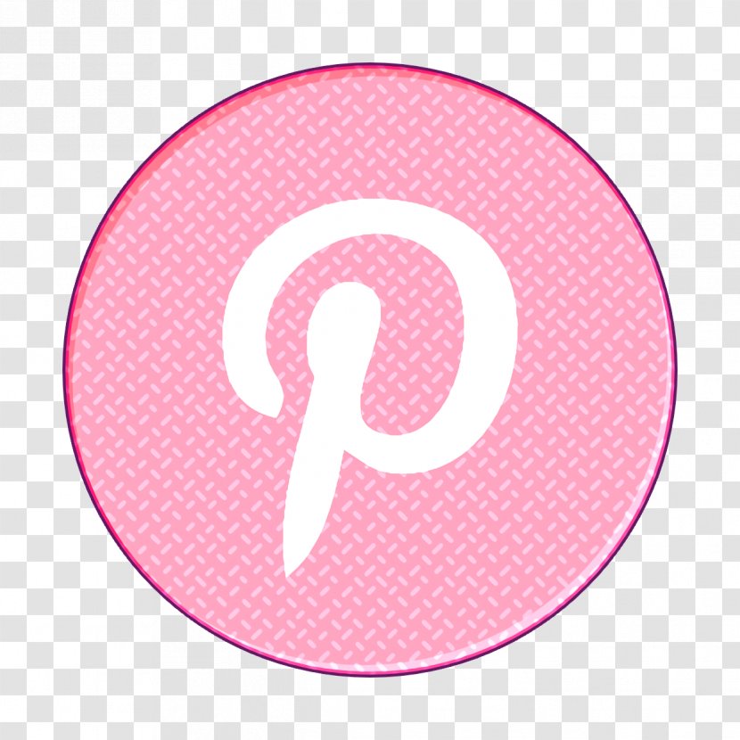Pinterest Icon Social Network Logo Media - Pink - Sticker Symbol Transparent PNG