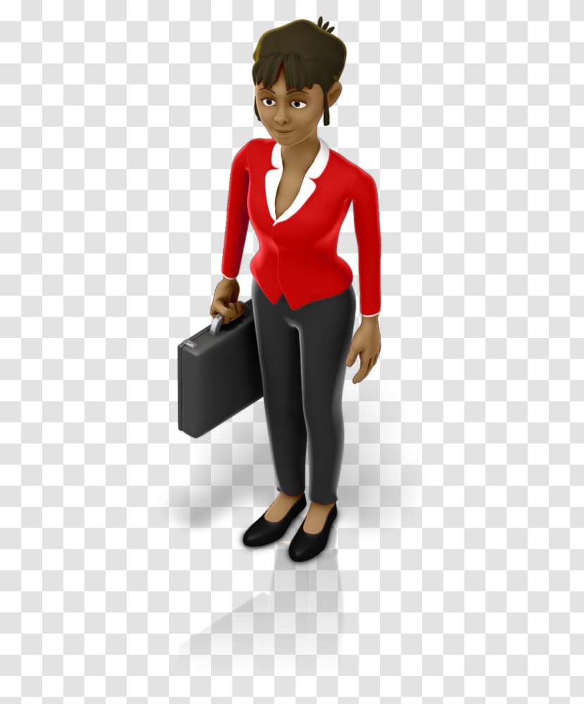 Human Behavior Shoulder Product Design Cartoon Shoe - Business Woman Briefcase Transparent PNG
